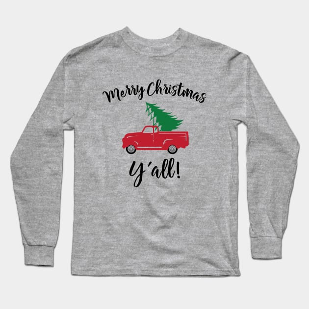 Merry Christmas Yall Long Sleeve T-Shirt by teegear